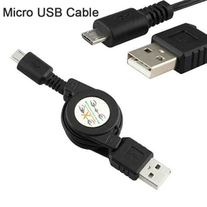 retractable micro USB cable