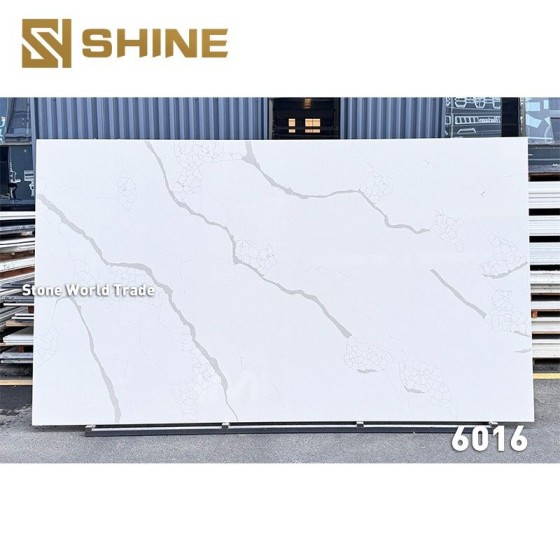 Made from 93% natural quartz crystals mixed with high-quality resin and pigments.