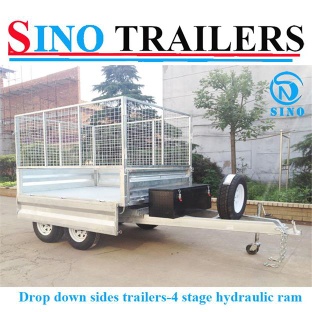 Hydraulic Tipping Trailers with Drop Down Sides