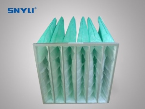 Industrial Cleanroom High Efficiency Synthetic Fiber Glass Soft Pocket Bag Air Filters