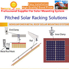 Solar Racking Solutions, Pitched Solar Racking Solution, Easy Installation Solar Racking Solution