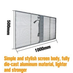 Outdoor Transparent Screen for Showroom, Stage Show, Mall Project