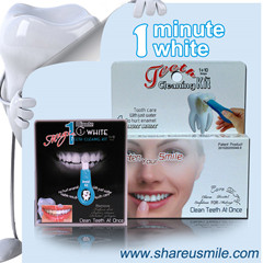 Shareusmile Magic teeth clean kit is most effective against stubborn teeth stains caused by smoking, coffee,tea, and red wine. etc.