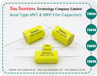 Suntan Axial Type MKT & MKP Film Capacitors TS04 Series