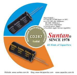 Suntan Low Impedance Long Life Radial Aluminum Electrolytic Capacitors TS13DJ-CD287