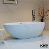 Free Standing White Solid Surface Bathtub For Hotel Custom Size