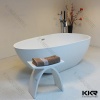New Model Soaker Tub Resin Solid Surface Bathtub Commercial Hotel Use
