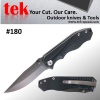 Ti coated 7Cr17 steel pocket knife - 180