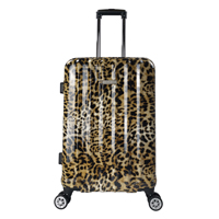 Leopard printed luggage