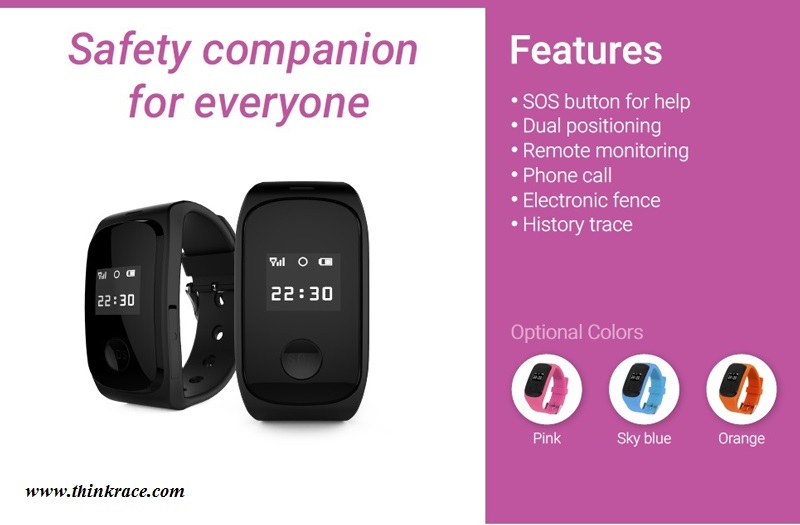 GPS Watch Tracking Device PT07 - Smartwatch with SIM Card Facility
