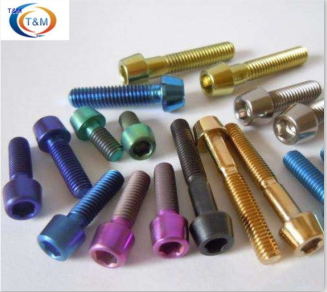 Parts of our titanium bolts mainly used on Titanium bicycle,titanium bolt set mtb;titanium bolt set for road bike; titanium fasteners racing with their design,so we have professional experience on the field,meanwhile,we also accept the titanium fasteners for motorcycles.