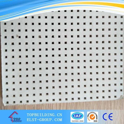 Perforated Gypsum Ceiling Tile/Acoustic Gypsum Ceiling