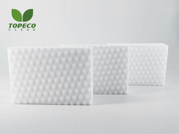 brand name: topeco clean   color: white, pink, gray,   material: melamine foam    size:10*6*2 or customize