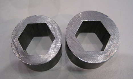 Special shapes of seamless steel tubes according to customers drawings or detail requirement Outside hexagonal steel tubes, intside round steel tubes