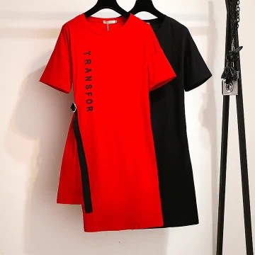 China_Wholesale_Custom_Women_Clothing_Summer_Plus_Size_T_Shirt_Dress