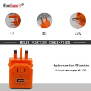 2015 newest colourful travel adapter gift