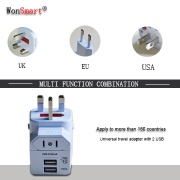 Newest all in one plug with dual USB charger