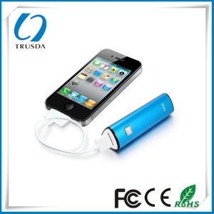 Mini  Lipstick-Sized power bank 2200mAh for iphone sausung note 3