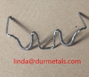 Polishing multi strand tungsten wires for vacuum metalization