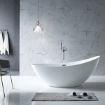 Made in china hot sale acrylic freestanding Soaking bathtub with pop up drainage XA-118