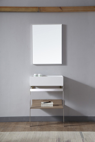 China Floor artificial stone Bathroom  Cabinets with  mirror Europe and American Standards bathroom vanity TW-2030