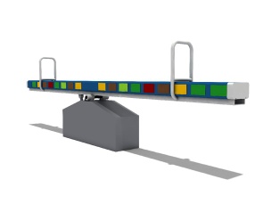 LED Seesaw Human-powered Playground Equipment