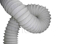 Highly flexible PVC foil ventilation duct hose