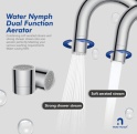 Red dot Award Dual Function Faucet Aerator (Water saving aerator) Faucet Tap/Brass
