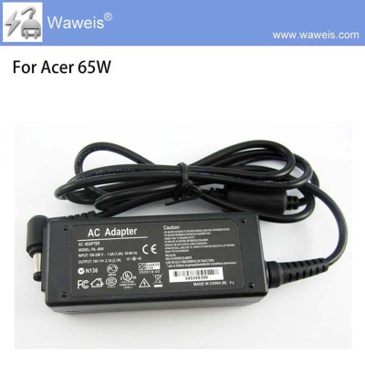 Waweis Replacement Laptop AC Adapter 19V 3.42A 5.5*1.7mm For Acer Aspire 1300,1350,1360 3000 series