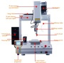 Three axis rotary automatic sodering machine