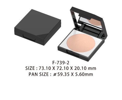 Blush, Compact, powdercase, cosmetic case, WEISHINNE, makeup, container, packaging