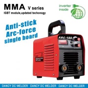 Portable mma welding machines suitable for 265V to 165V input MMA 180