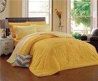 Comforter 3pcs Set Combed Cotton Blend 85% Polyester 15% cotton Reversible 3 Pcs Comforter Set