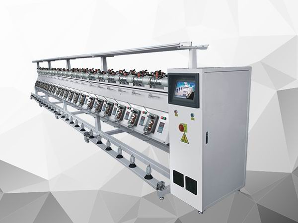 Cotton yarn winding machine for hard cone winding