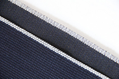 corduroy selvedge denim fabric with jacquard