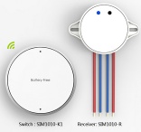 Battery-free waterpfoof RF 433mhz smart light switch