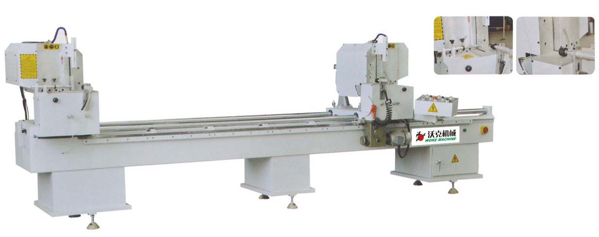aluminum window hydraulic two - head cutting machine