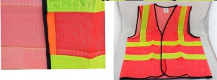 hi vis reflective industrial safety vest with velcro
