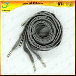 flat dress elastic charming shoelaces with metal clip,Shoelace charming