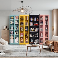 YADAN steel Colorful bookcase, suitable for various home scenarios