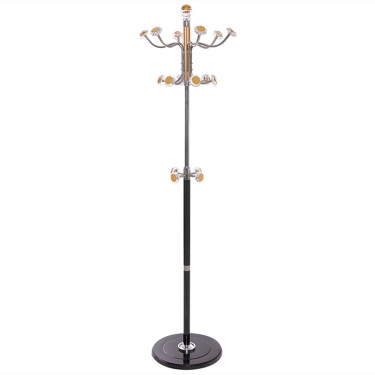 Heavy Duty Metal Standing Coat Rack with Plastic Round Accessory - YG6204#