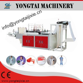Disposable apron in roll making machine