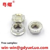 M3-M20 white zinc hexagonal flange nut anti-skid nut K-nut nut tooth nut
