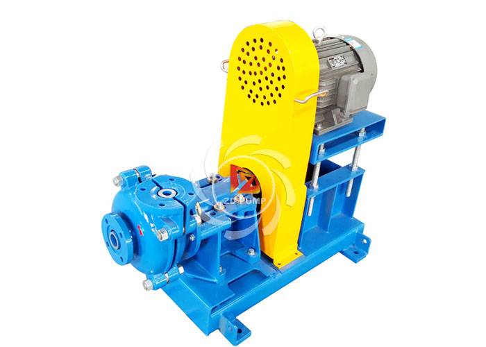 2/1.5B-ZH heavy duty centrifugal slurry pump with electric motor