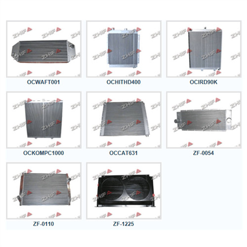 This cooler uses plate and bar configuration as the above picture, which can act as Oil cooler, Gas cooler and Water cooler.