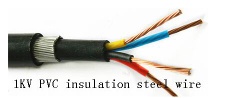 Up to 1KV PVC insulation steel wire armored power cable - 8