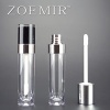 custom 5-6ml lipgloss tube gold cosmetic no labels clear lip gloss container/packaging - ZMG071