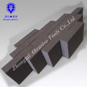 High density abrasive sand sponge