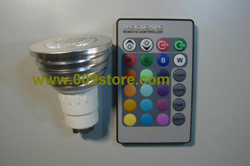 led rgb remote controlled spotlights