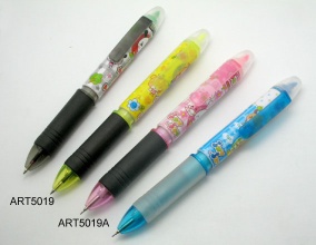 3 color multi fuction ball pen